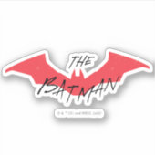 Das Batman-handgeschriebene Bat-Logo Aufkleber (Vorderseite)