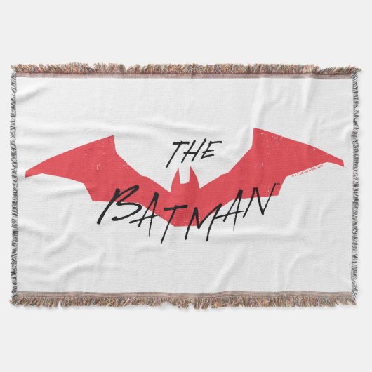 Das Batman-handgeschriebene Bat-Logo Decke (Vorderseite)
