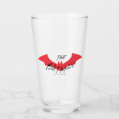 Das Batman-handgeschriebene Bat-Logo Glas (Vorderseite)