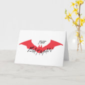 Das Batman-handgeschriebene Bat-Logo Karte (Gelbe Blume)