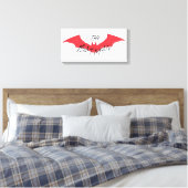 Das Batman-handgeschriebene Bat-Logo Leinwanddruck (Insitu (Schlafzimmer))
