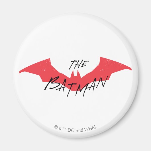Das Batman-handgeschriebene Bat-Logo Magnet (Vorne)
