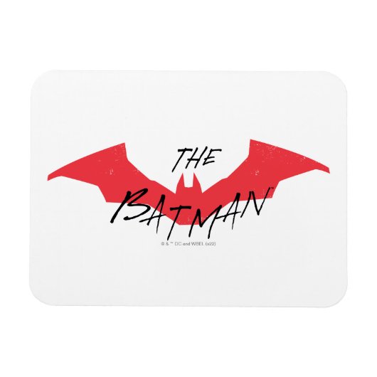 Das Batman-handgeschriebene Bat-Logo Magnet (Horizontal)