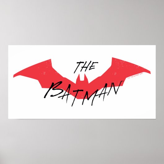 Das Batman-handgeschriebene Bat-Logo Poster (Vorne)