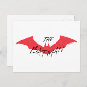 Das Batman-handgeschriebene Bat-Logo Postkarte (Vorne/Hinten)