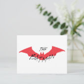 Das Batman-handgeschriebene Bat-Logo Postkarte (Stehend Vorderseite)
