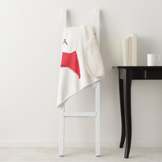 Das Batman-handgeschriebene Bat-Logo Sherpadecke (Beispiel)