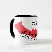 Das Batman-handgeschriebene Bat-Logo Tasse (Vorderseite Links)