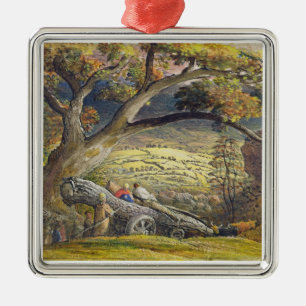 Das Bauholz Wain, c.1833-34 (w/c u. Gouache auf Ornament Aus Metall