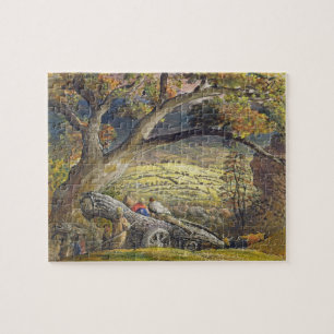 Das Bauholz Wain, c.1833-34 (w/c u. Gouache auf Puzzle