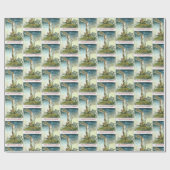 Das Baumwollsamt-Kaninchen-Packpapier Geschenkpapier (Flach)