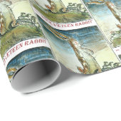 Das Baumwollsamt-Kaninchen-Packpapier Geschenkpapier (Rolleneckpunkt)