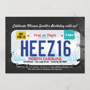 Das Bday des Jungen 16. North Einladung