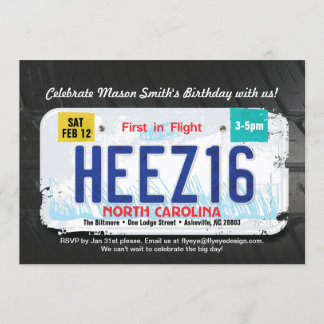 Das Bday des Jungen 16. North Einladung