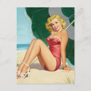 Das Beach Button Up Art Postkarte