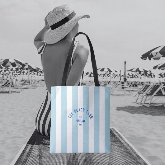 Das Beach Club Wappen Blue Cabana Strip Tasche