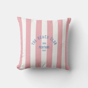 Das Beach Club Wappen Pink Cabana Strip Kissen