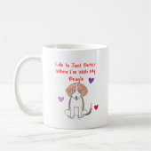 Das Beagle-Leben ist gerade bessere Tasse (Links)