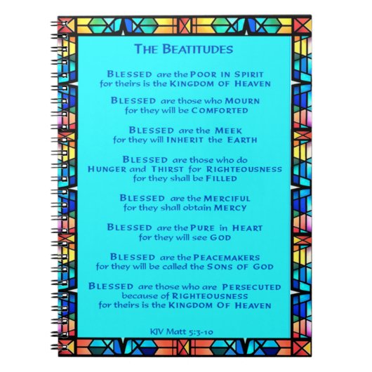 Das Beatitudes-Notebook Notizblock (Vorderseite)