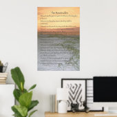Das Beatitudes Poster (vertikal) (Heimbüro)