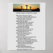 Das Beatitudes-Poster von Jesus Poster (Vorne)