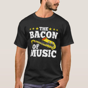 Das Becken der Musik Saxophonist sächsischer Spiel T-Shirt
