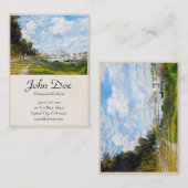 Das Becken in Argenteuil Claude Monet Visitenkarte (Vorne/Hinten)