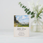 Das Becken in Argenteuil Claude Monet Visitenkarte (Stehend Vorderseite)