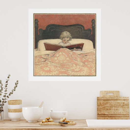 Das Bed-Time-Buch von Jessie Willcox Smith Poster (Küche)