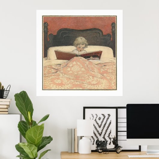 Das Bed-Time-Buch von Jessie Willcox Smith Poster (Heimbüro)