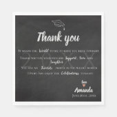 "Das bedeutet für mich die Welt" Abschluss Danke Serviette (Vorderseite)