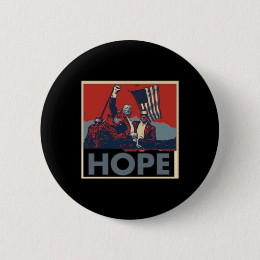 Das bedeutet Hoffnung für Amerika. Wir werden Amer Button (Vorderseite)