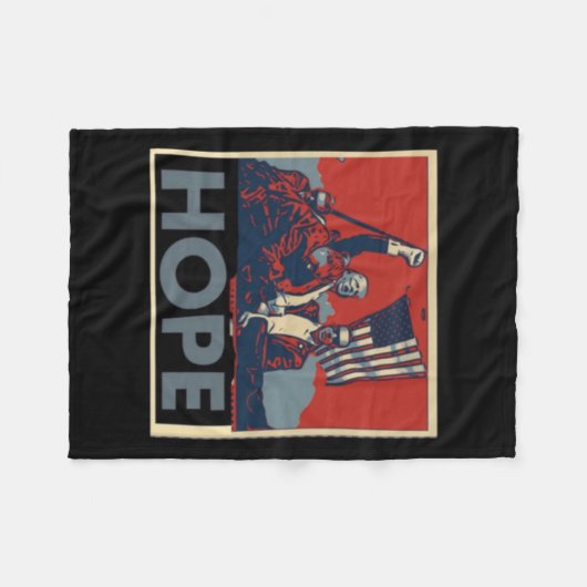 Das bedeutet Hoffnung für Amerika. Wir werden Amer Fleecedecke (Vorderseite (Horizontal))