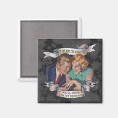 Das bedeutet, ich bin verheiratet, frag meinem Man Magnet (Vorderseite/Rückseite)