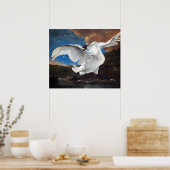 Das bedrohte Gemälde von Swan von Jan Asselijn Poster (Küche)