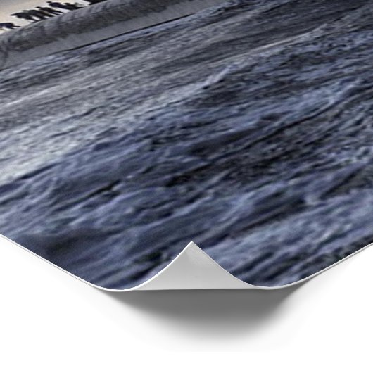 Das beeindruckende U-Boot im Ozean-Poster Poster (Ecke)