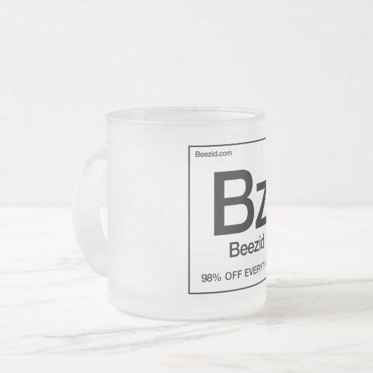 Das Beezid Element Mattglastasse (Vorderseite Links)