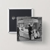 Das Begräbnis von Garibaldi bei Caprera Button (Vorne & Hinten)