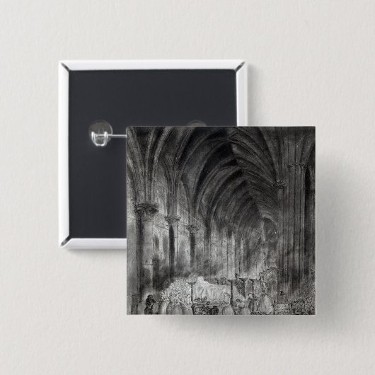 Das Begräbnis von Jean Paul Marat Button (Vorne & Hinten)