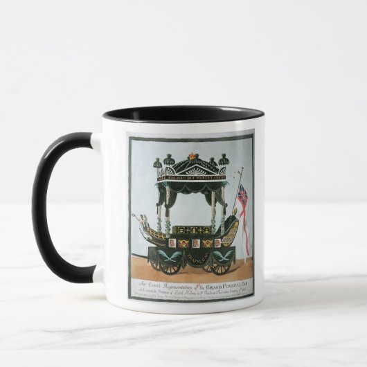 Das Begräbnis von Lord Nelson am 9. Januar 1806 Tasse (Links)