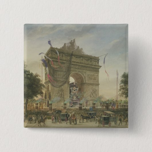 Das Begräbnis von Victor Hugo 1885 Button (Vorderseite)