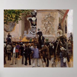 Das Begräbnis von Victor Hugo Poster