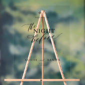 Das Begrüßungszeichen der Nacht vor der Probe Acrylschild (Neutral)