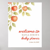 Das Begrüßungszeichen des Apfels Poster (Vorne)