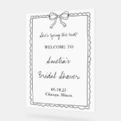 Das Begrüßungszeichen für das Brautparty des Knote Acrylschild (Winkel)