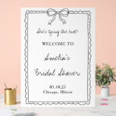 Das Begrüßungszeichen für das Brautparty des Knote Acrylschild (Hochzeit)