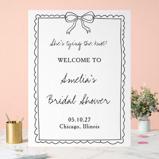 Das Begrüßungszeichen für das Brautparty des Knote Acrylschild (Hochzeit)