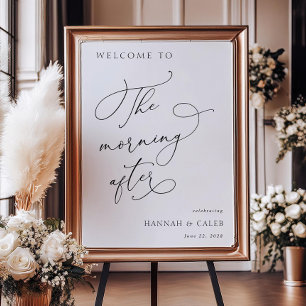 Das Begrüßungszeichen nach der Hochzeit Poster