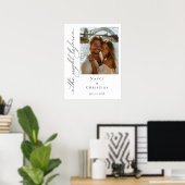 Das Begrüßungszeichen vor dem Foto Poster (Heimbüro)