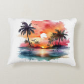 Das beliebteste Design-Sonnenaufgang-Pille Dekokissen (Rückseite)